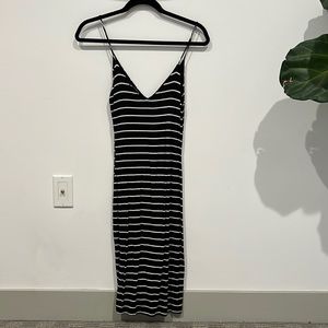 Striped midi dress, no size, fits size XS-S